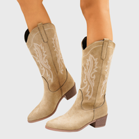 Sandra | Stylish And Sophisticated Wide Calf Cowboy Boots