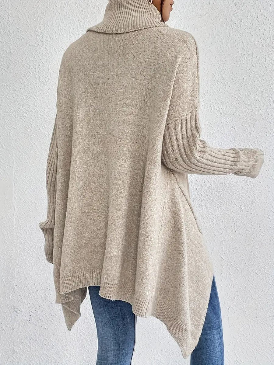 Greta | Turtleneck Sweater – Cozy Oversized Knit for Women