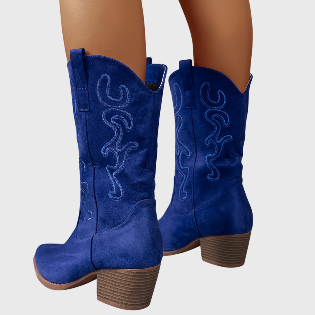 Victoria | Colorful And Stylish Wide-Calf Cowboy Boots