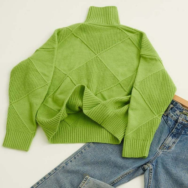 Greta | Turtleneck Sweater – Casual Knit Design for Women