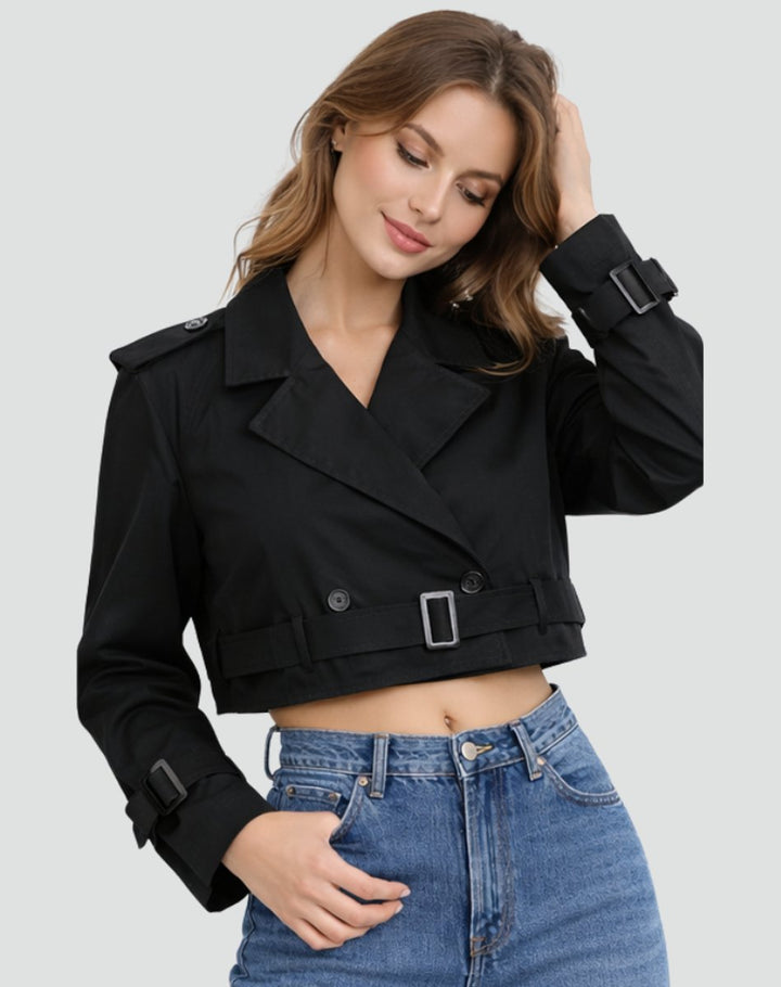 Emma | Short Tailored Trench Coat