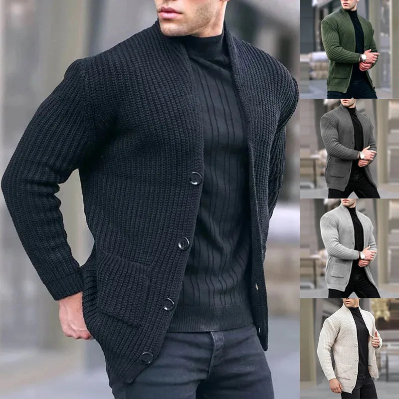 Logan | Contemporary Utility Knit Cardigan For Men