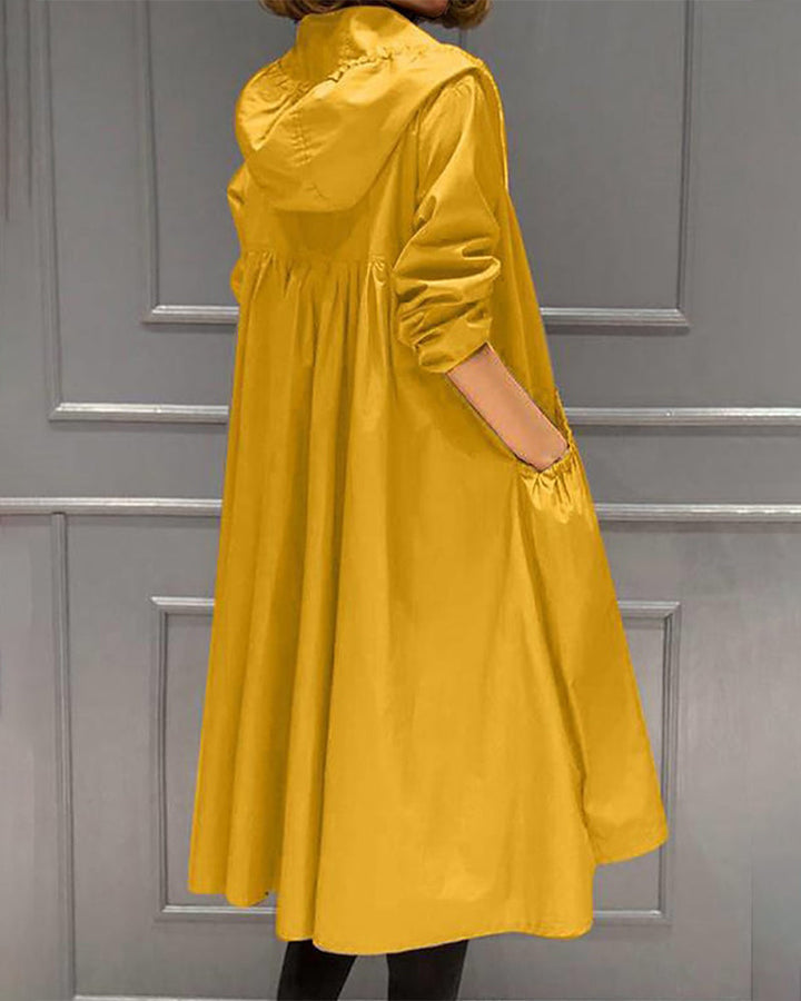 Victoria | Elegant Statement Pleated Trench Coat