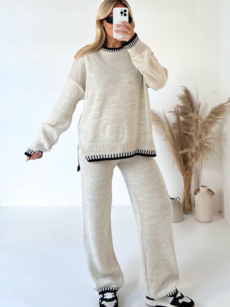 Tiffany | Cozy Knitted Sweater And Pants Two Piece Set
