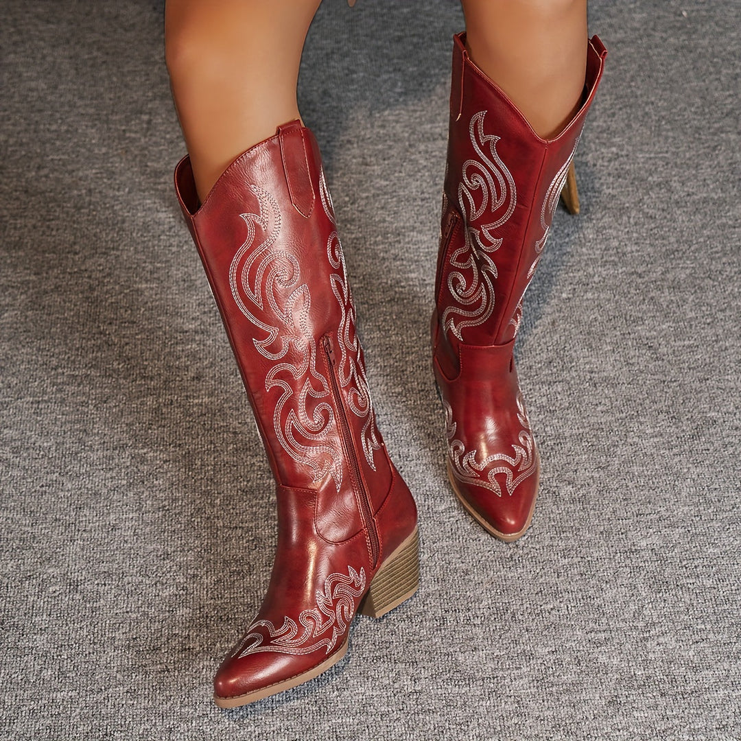 Ellie | Modern Wide-Calf Cowboy Boots