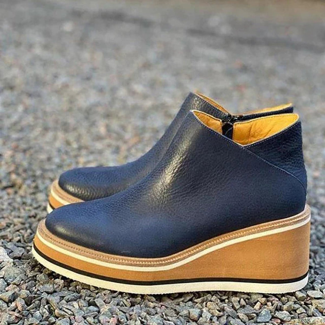 Maya | Retro-Inspired Platform Ankle Boots