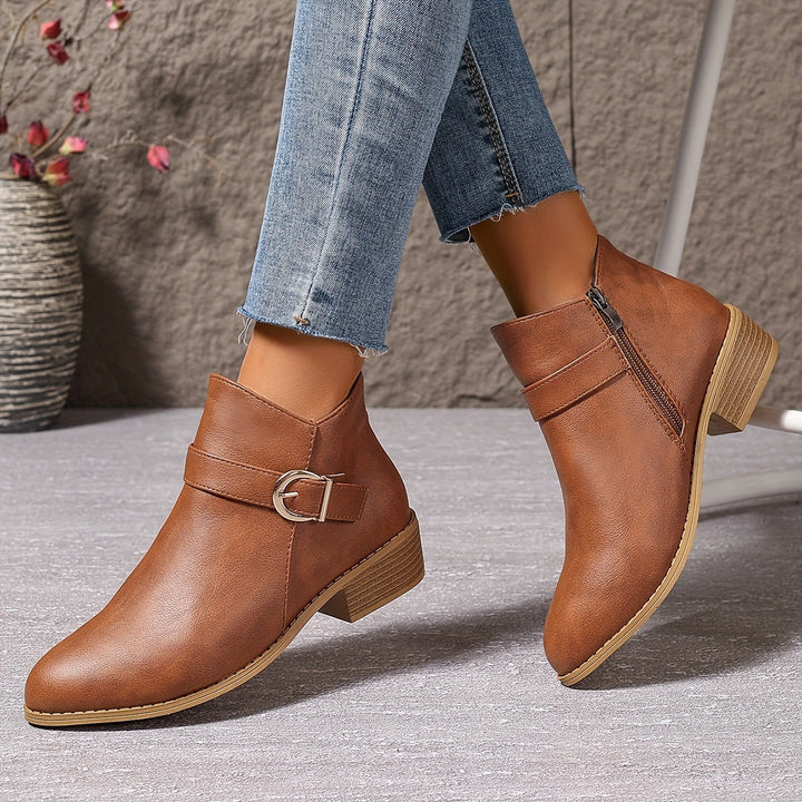 Angelika | Buckle-Detail Chelsea Ankle Boots