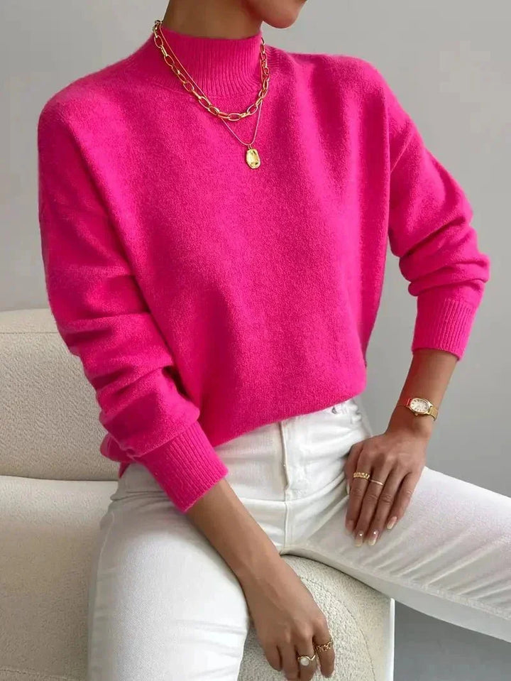 Charlotte | Elegant And Soft Turtleneck Knit Sweater