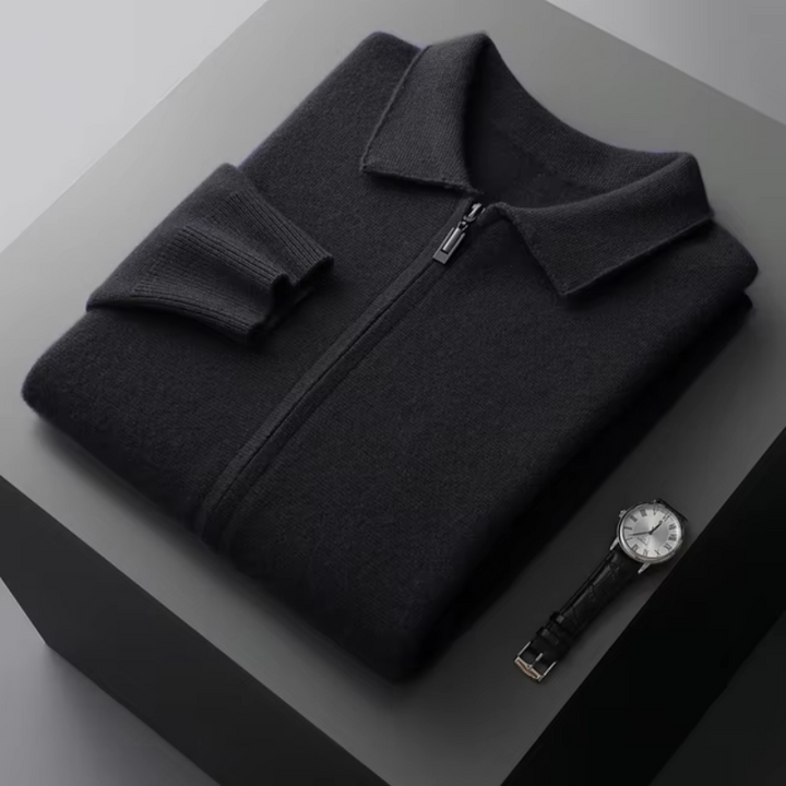 Liam | Modern And Versatile Full-Zip Knit Cardigan