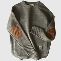 Fabian | Classic Elbow Patch Knitted Sweater