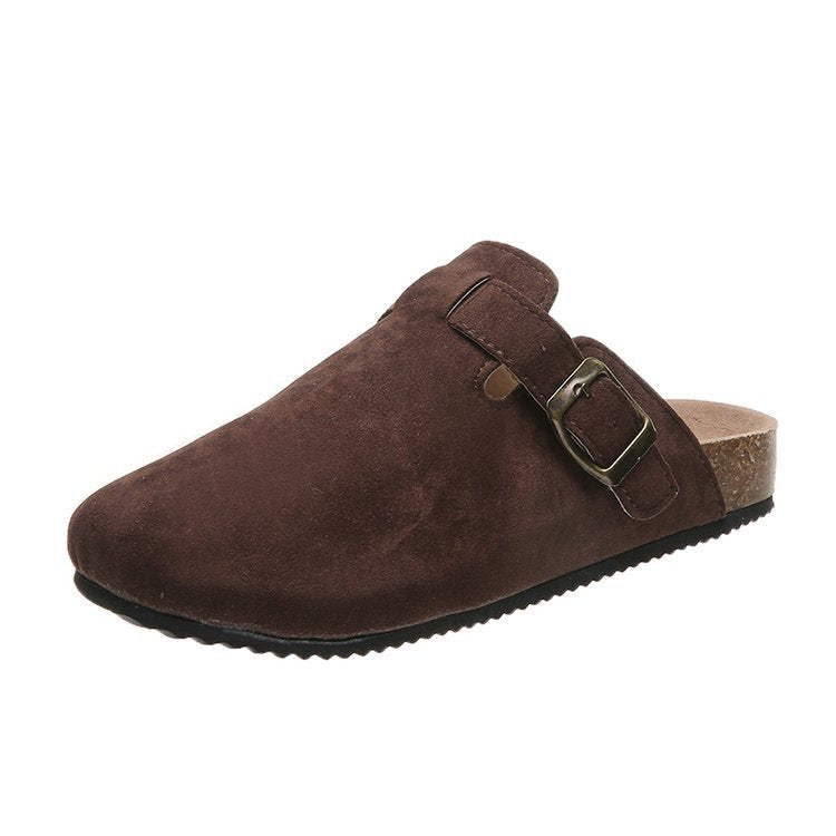 Camille | Sophisticated And Comfortable Leather Buckle Mules