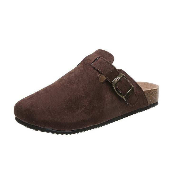 Camille | Sophisticated And Comfortable Leather Buckle Mules