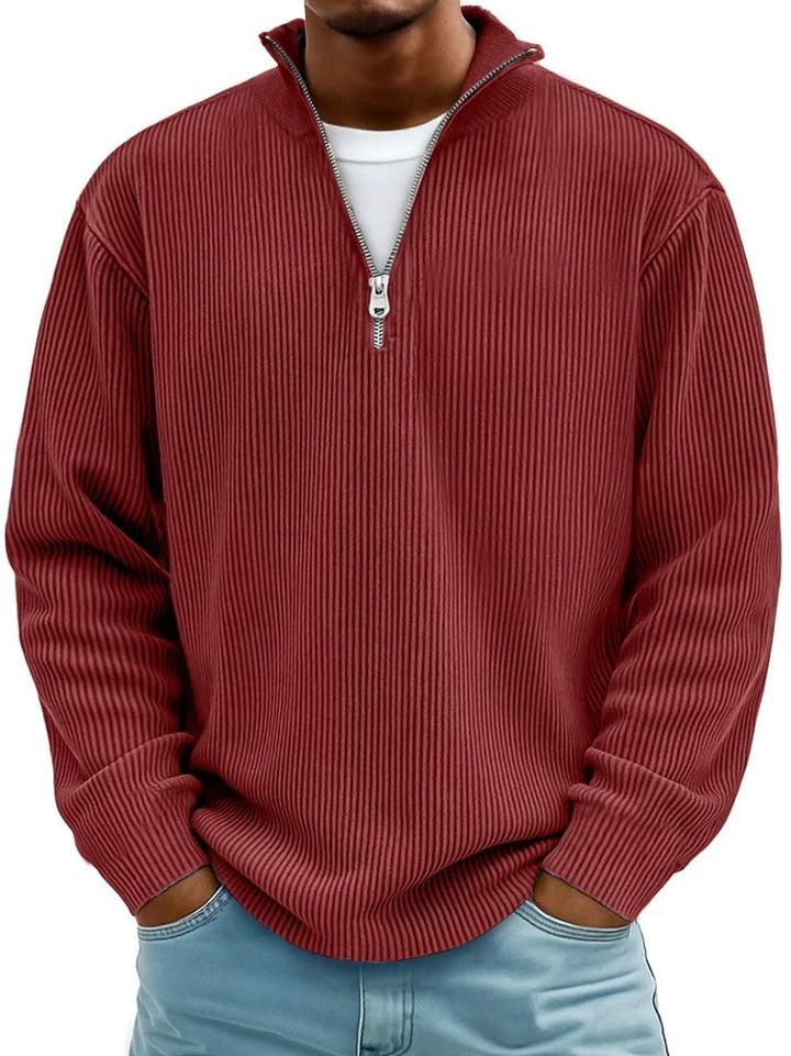 Simon | Knit Sweater – Casual Quarter-Zip Style for Men