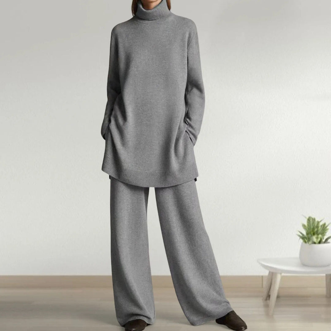 Patricia | Cozy Turtleneck And Wide-Leg Two Piece Set