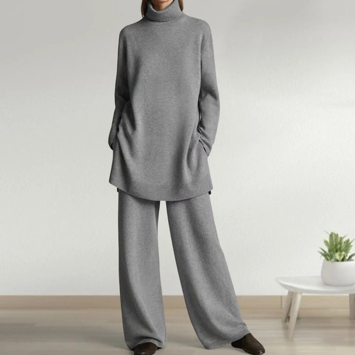 Patricia | Cozy Turtleneck And Wide-Leg Two Piece Set