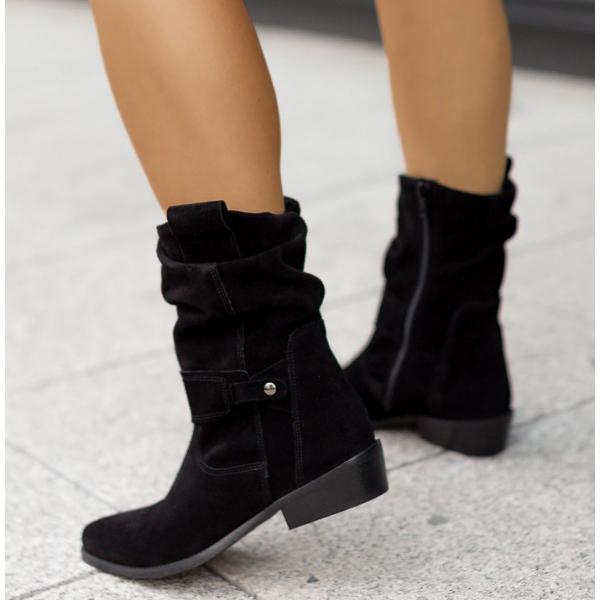 Della | Relaxed-Fit Slouch Ankle Boots
