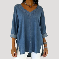 Harper | Elegant And Relaxed V-Neck Longline Tunic Top