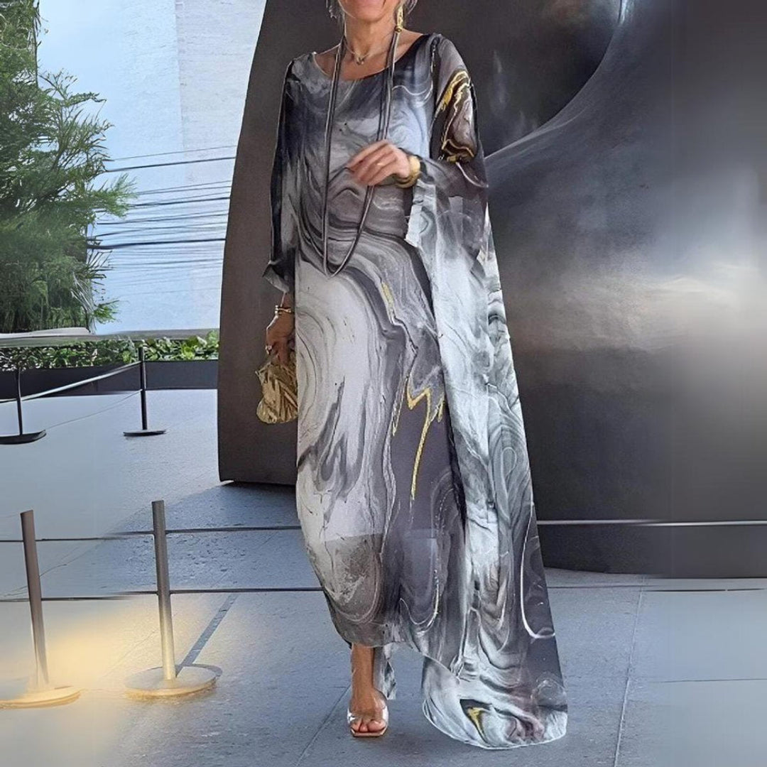 Elena | Elegant Long-Sleeved Dress for Effortless Evening Glamour