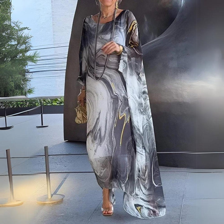 Elena | Elegant Long-Sleeved Dress for Effortless Evening Glamour
