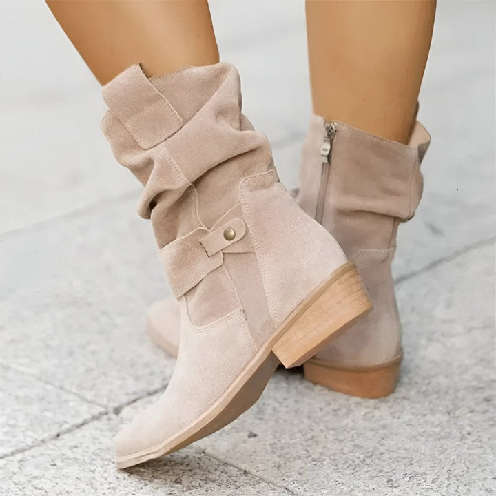 Clara | Stylish Slouchy Faux Suede Knee High Boots